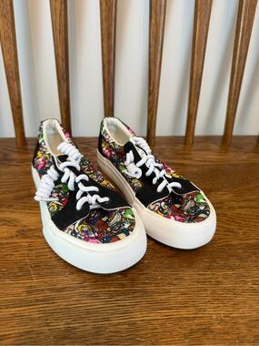 Nintendo Super Mario Bros Youth Shoes Ground Up Canvas Sneakers Size 13